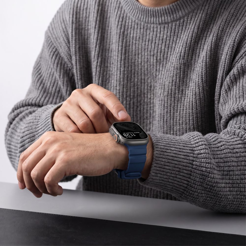 Dirželis Tech-Protect Motion Apple Watch 8 / 9 / 10 / 11 / 12 / SE / Ultra (44 / 45 / 46 / 49 mm), mėlynas -- Apple Watch...