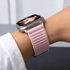 Dirželis Tech-Protect NylonLoop Apple Watch 8 / 9 / 10 / 11 / 12 / SE / Ultra (44 / 45 / 46 / 49 mm), rožinis -- Apple...