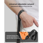 Apyrankė Spigen Universal Adjustable Lanyard Strap Wrist, juoda -- SPIGEN//Akcesoria