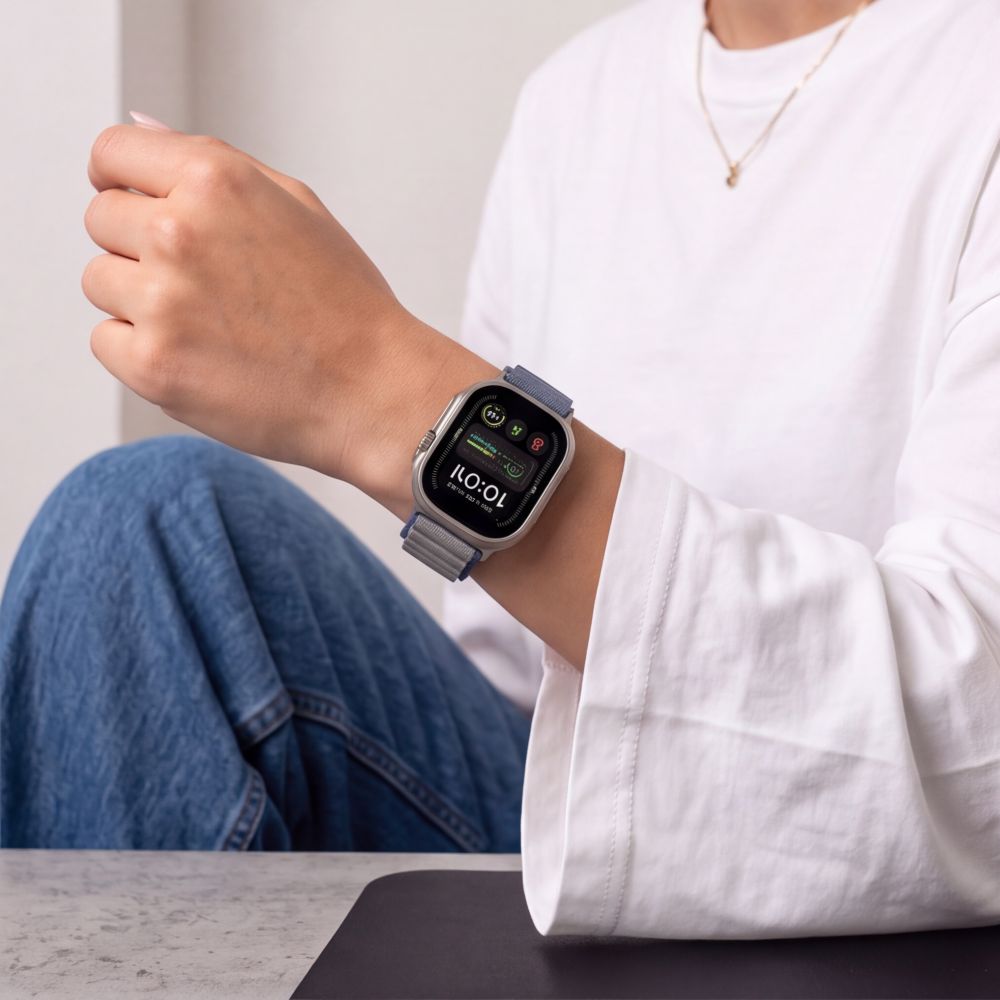 Dirželis Tech-Protect Nylon Pro Apple Watch 8 / 9 / 10 / 11 / 12 / SE / Ultra (44 / 45 / 46 / 49 mm), tamsiai mėlynas /...
