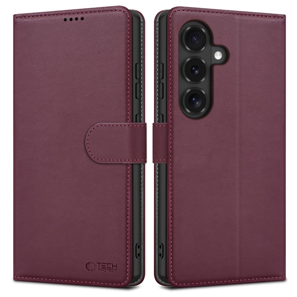 Dėklas Tech-Protect Wallet Galaxy S26 FE, bordinis -- Galaxy S26 FE