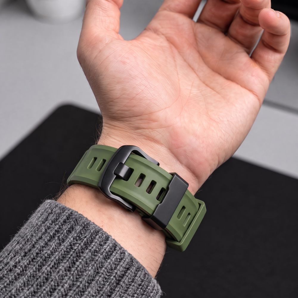 Dirželis Tech-Protect Motion Garmin Fenix 5X / 5X Plus / 6X / 6X Pro / 7X / 8 / 8 Pro / 9 / 9 Pro (47 mm), karinės žalios...