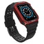 Apsauginis dirželis Protect Strap Band laikrodžiui Apple Watch 38/40/41mm su šarvuotu dėklu - juodas, raudonas -- Apple Watch