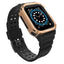 Protect Strap Band skirtas Apple Watch 38/40/41mm šarvuotas dėklas su dirželiu - juodas, rožinis auksas -- Apple Watch