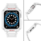 Protect Strap Band skirtas Apple Watch 38/40/41mm šarvuotas dėklas su dirželiu - baltas -- Apple Watch