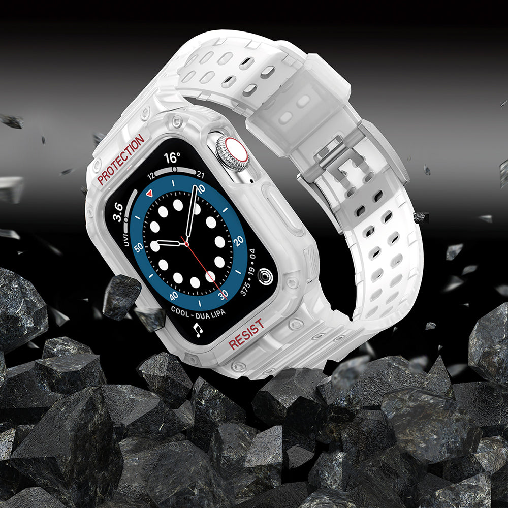 Protect Strap Band Apple Watch 38/40/41mm šarvuoto dėklo apyrankė - permatoma -- Apple Watch