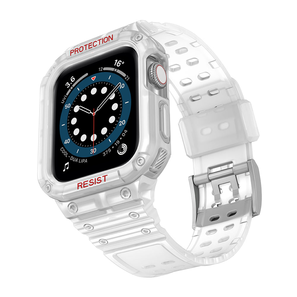 Protect Strap Band Apple Watch 38/40/41mm šarvuoto dėklo apyrankė - permatoma -- Apple Watch