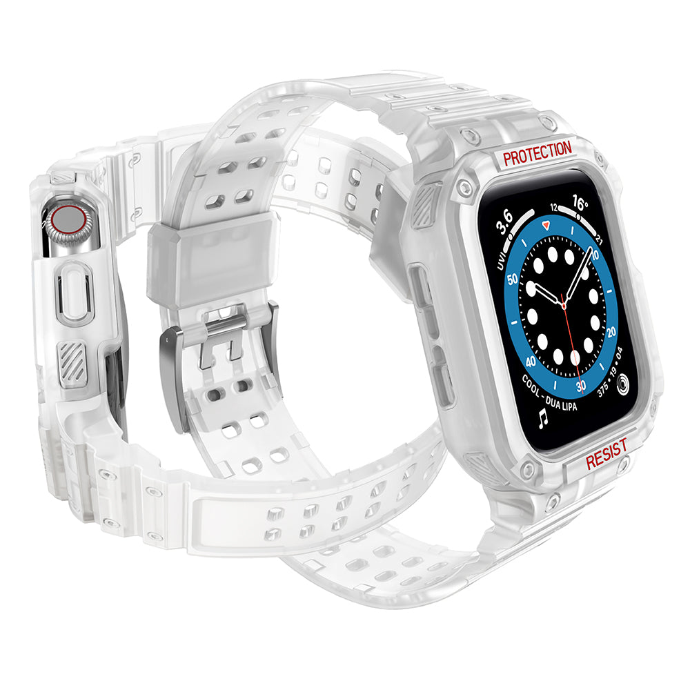 Protect Strap Band Apple Watch 38/40/41mm šarvuoto dėklo apyrankė - permatoma -- Apple Watch