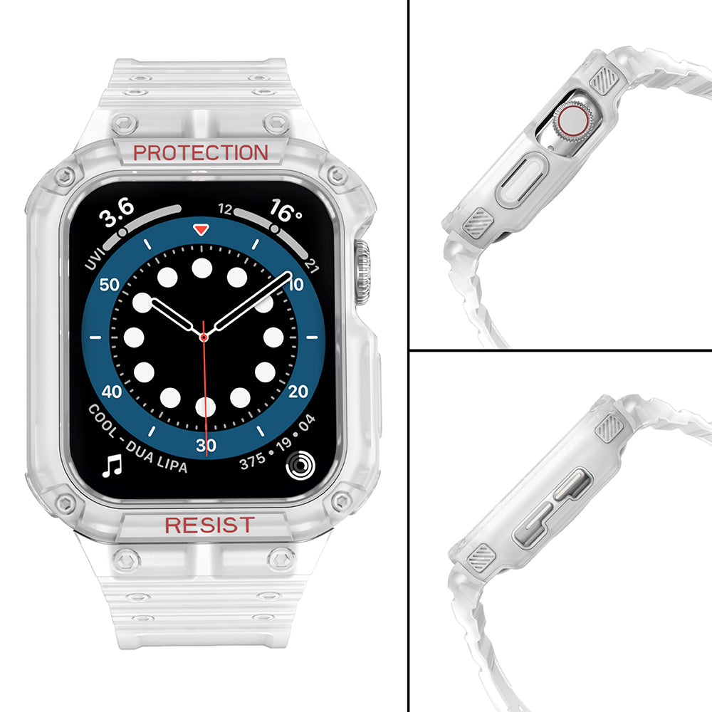Protect Strap Band Apple Watch 38/40/41mm šarvuoto dėklo apyrankė - permatoma -- Apple Watch