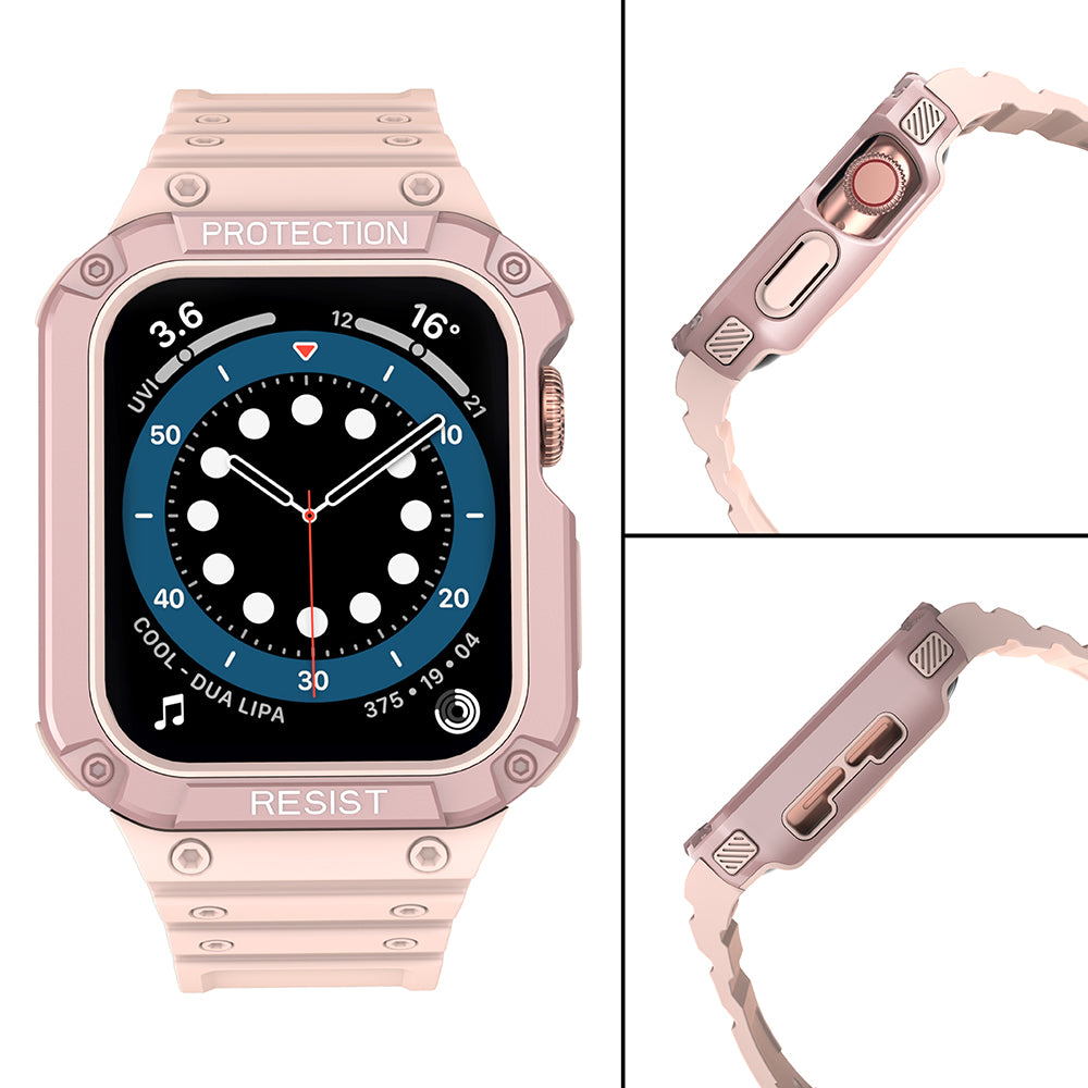 Protect Strap Band Apple Watch 38/40/41mm šarvuoto dėklo apyrankė - rožinė -- Apple Watch