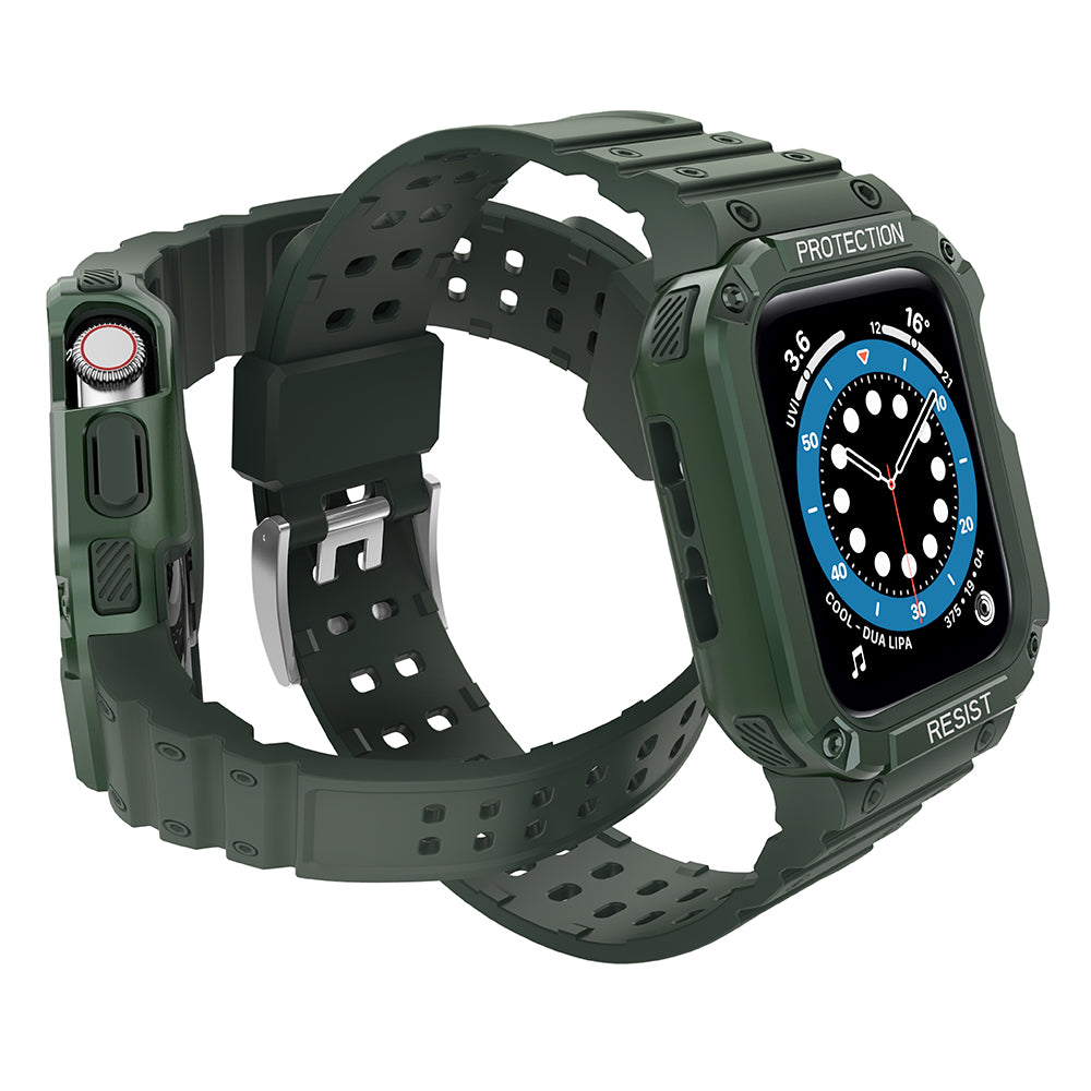 Protect Strap Band skirtas Apple Watch 38/40/41mm Šarvuoto Dėklo Diržełis - Žalias -- Apple Watch