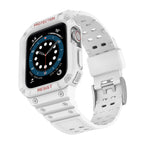 Protect Strap Band skirtas Apple Watch 42/44/45mm šarvuotas dėklas su dirželiu - baltas -- Apple Watch