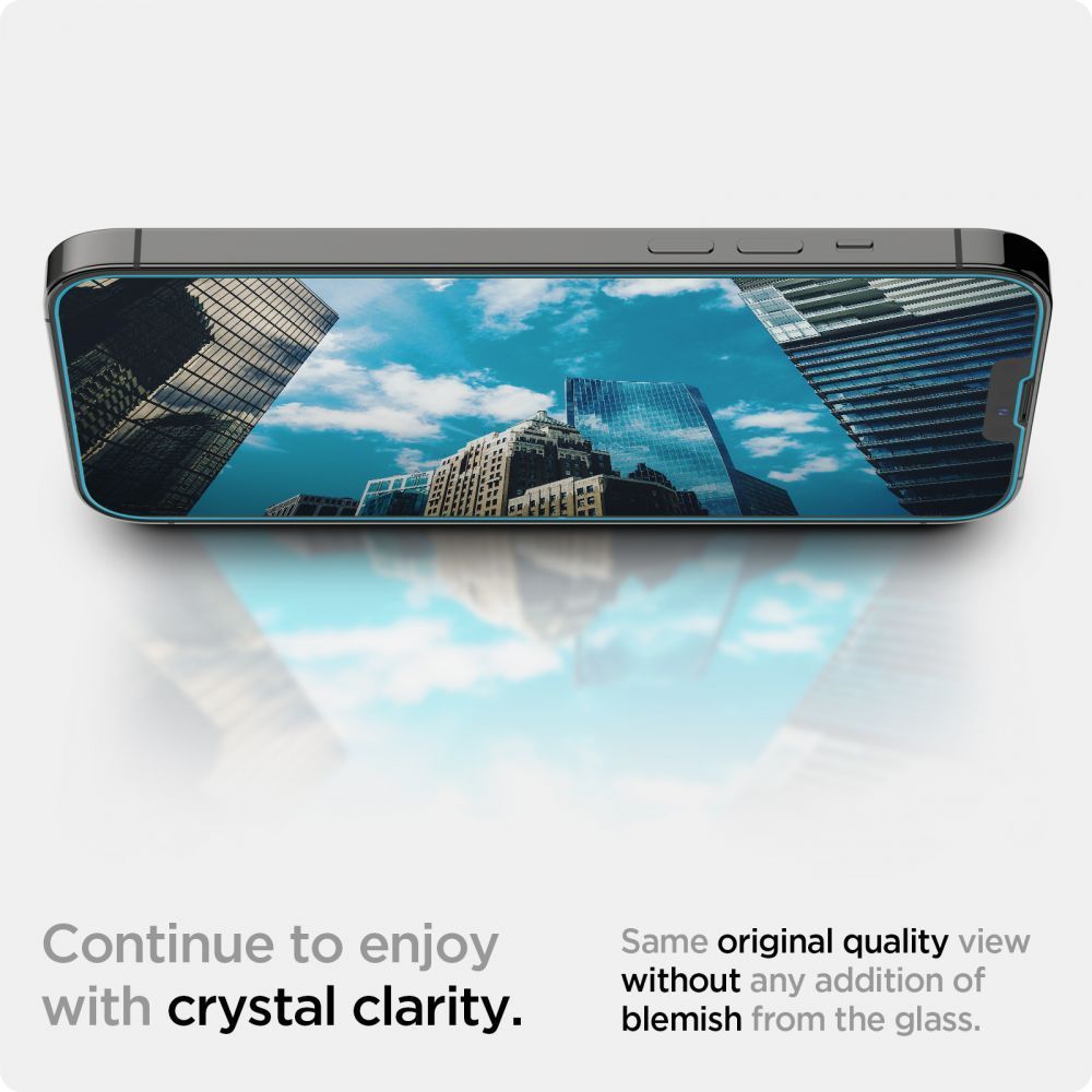 Spigen Glas TR EZ Fit grūdintas stiklas iPhone 13/14/16e -- iPhone 13 / iPhone 13 Pro / iPhone 14 / iPhone 16e