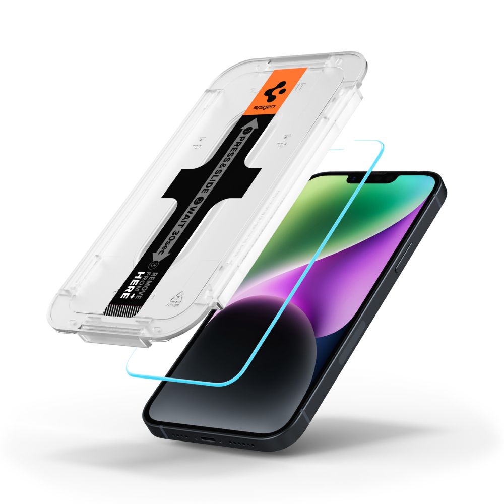 Spigen Glas TR EZ Fit grūdintas stiklas iPhone 13/14/16e -- iPhone 13 / iPhone 13 Pro / iPhone 14 / iPhone 16e