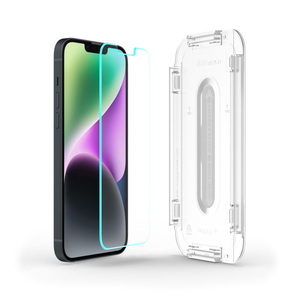 Spigen Glas TR EZ Fit grūdintas stiklas iPhone 13/14/16e -- iPhone 13 / iPhone 13 Pro / iPhone 14 / iPhone 16e