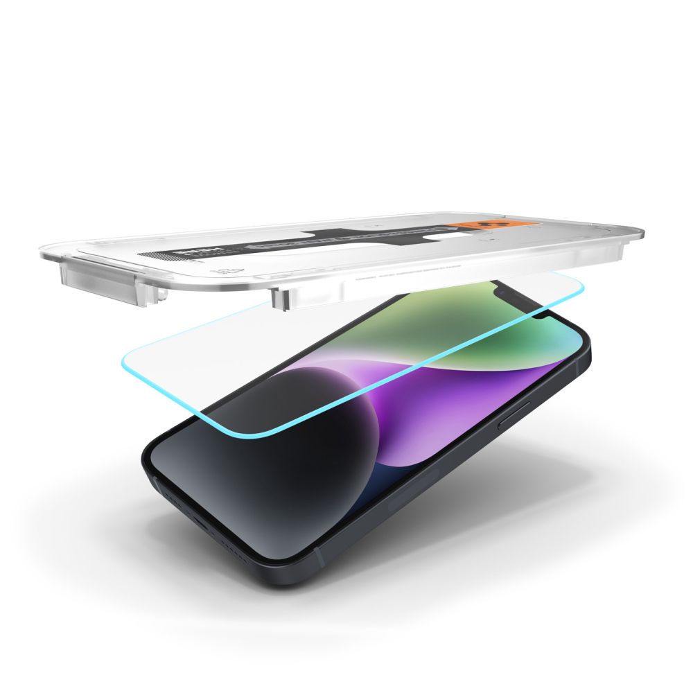 Spigen Glas TR EZ Fit grūdintas stiklas iPhone 13/14/16e -- iPhone 13 / iPhone 13 Pro / iPhone 14 / iPhone 16e