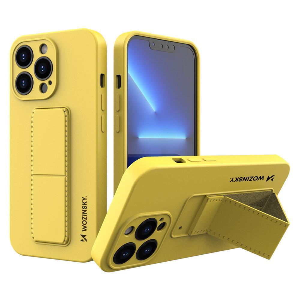 Wozinsky Kickstand dėklas iPhone 13 mini – geltonas