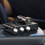 Joyroom JR-CL06 9in1 automobilinis įkroviklis 154W 5x USB-A / USB-C / 3x cigarečių degiklio lizdas PD QC PPS - juodas