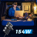 Joyroom JR-CL06 9in1 automobilinis įkroviklis 154W 5x USB-A / USB-C / 3x cigarečių degiklio lizdas PD QC PPS - juodas