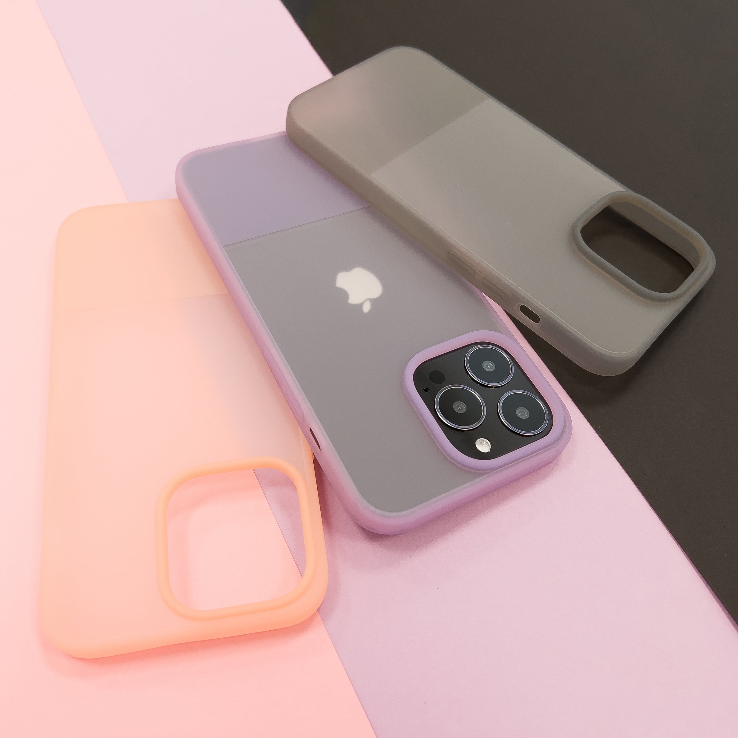 Silikoninis dėklas iPhone 13 Pro Kingxbar Plain – violetinis