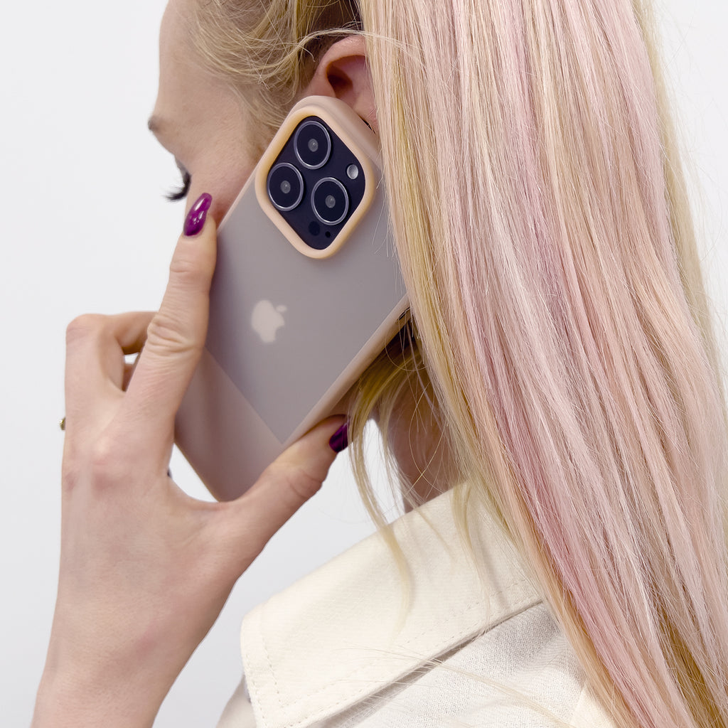 Silikoninis dėklas iPhone 13 Pro Kingxbar Plain – violetinis