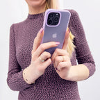 Silikoninis dėklas iPhone 13 Pro Kingxbar Plain – violetinis