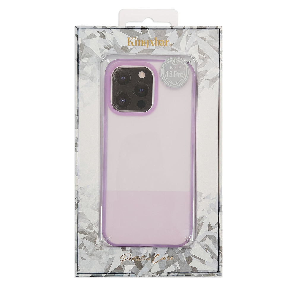 Silikoninis dėklas iPhone 13 Pro Kingxbar Plain – violetinis