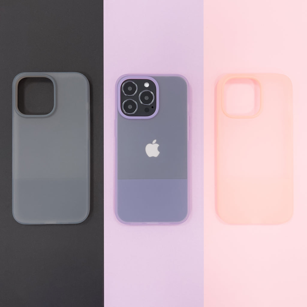 Silikoninis dėklas iPhone 13 Pro Kingxbar Plain – violetinis