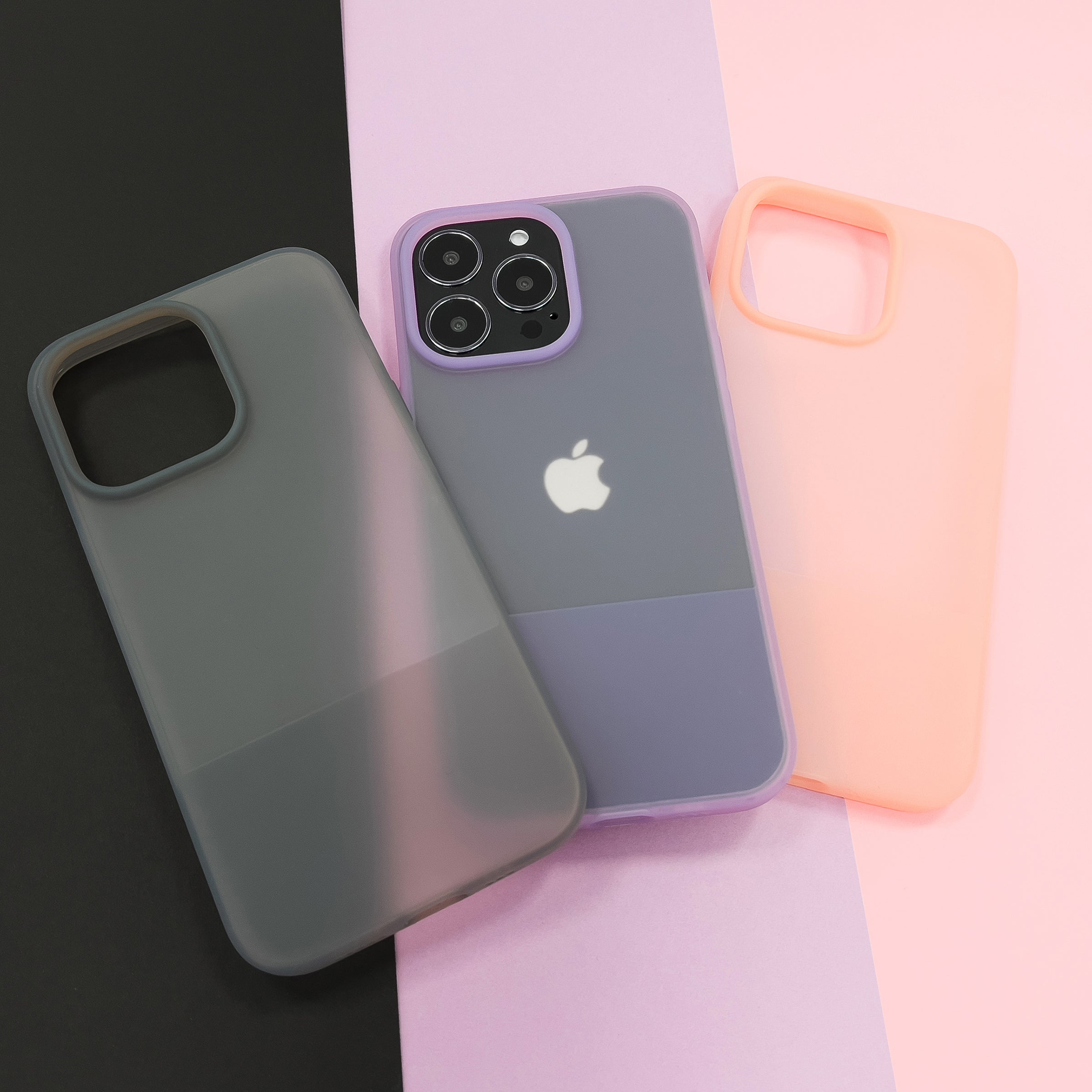 Silikoninis dėklas iPhone 13 Pro Kingxbar Plain – violetinis