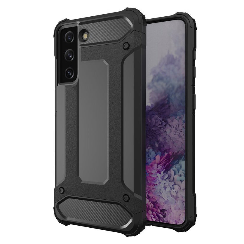 Hybrid Armor apsauginis dėklas Samsung Galaxy S22+ – juodas -- Samsung Galaxy S22+