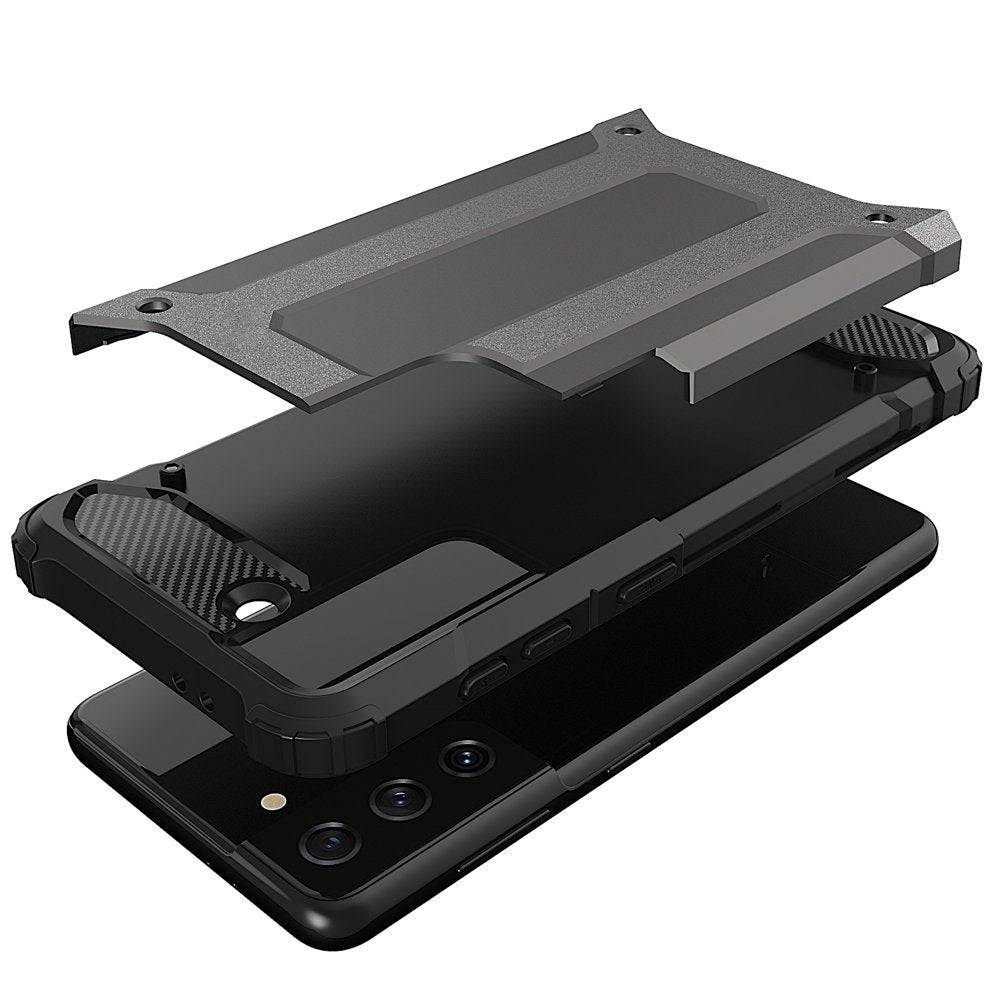 Hybrid Armor apsauginis dėklas Samsung Galaxy S22+ – juodas -- Samsung Galaxy S22+