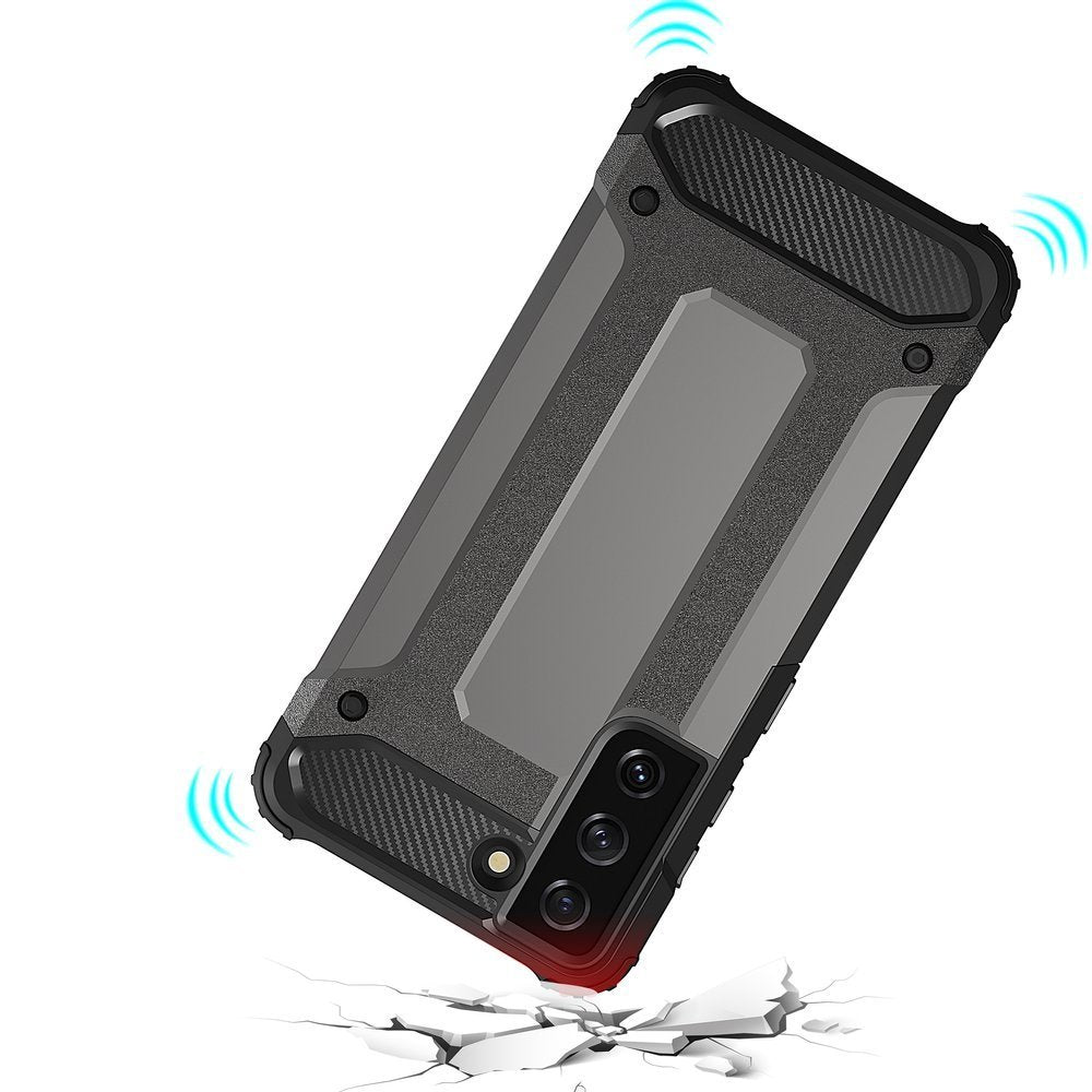 Hybrid Armor apsauginis dėklas Samsung Galaxy S22+ – juodas -- Samsung Galaxy S22+