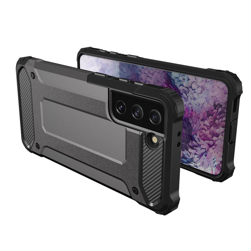 Hybrid Armor apsauginis dėklas Samsung Galaxy S22+ – juodas -- Samsung Galaxy S22+