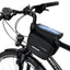 Wozinsky 1,5L Dviračio Rėmo Krepšys su Išmaniojo Telefono Langu – Juodas (WBB26BK) -- Bicycle Bags