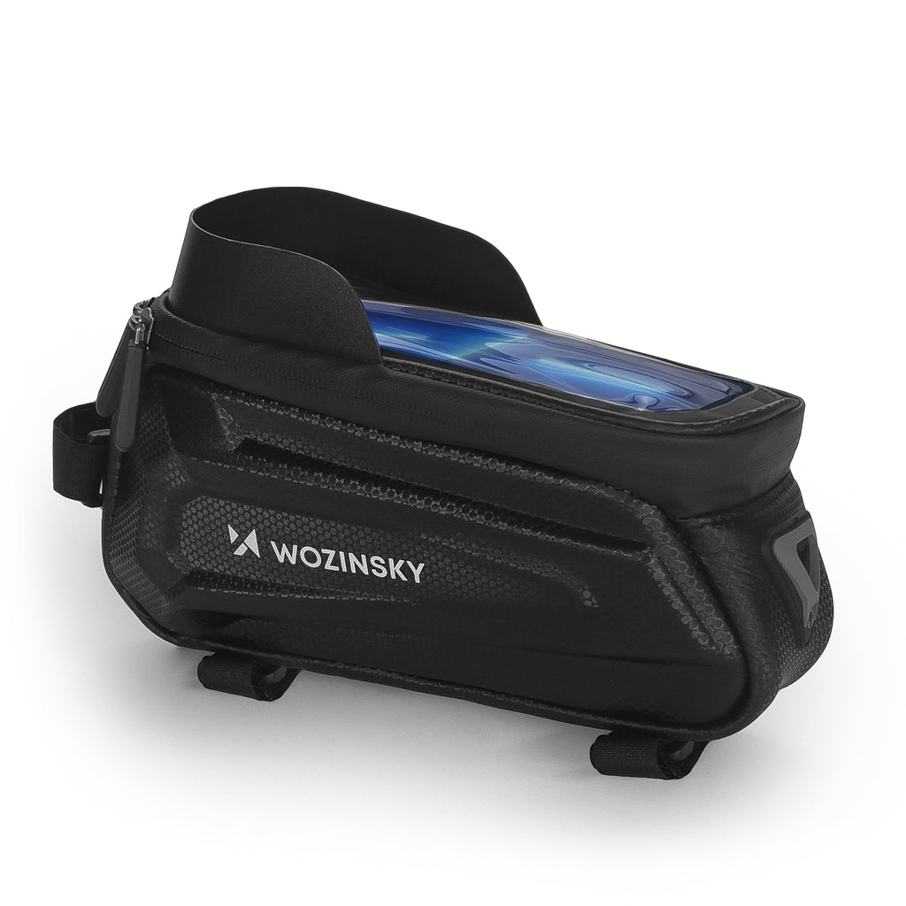 Dviračio rėmo krepšys su telefono dėklu 1,7 l juodas Wozinsky (WBB28BK) -- Uncategorized