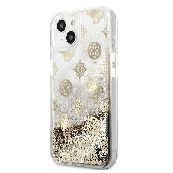Guess dėklas iPhone 13 mini – auksinis, blizgus -- iPhone 13 Mini