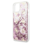 Guess dėklas iPhone 13 mini – rožinis, blizgus