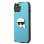 Karl Lagerfeld odinis dėklas iPhone 13 mini – mėlynas
