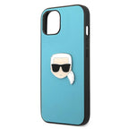 Karl Lagerfeld odinis dėklas iPhone 13 mini – mėlynas