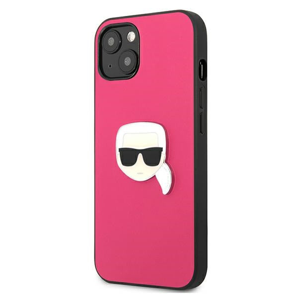 Karl Lagerfeld odinis dėklas iPhone 13 mini – rožinis