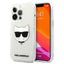 Karl Lagerfeld Choupette Head dėklas iPhone 13 Pro Max – skaidrus