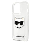 Karl Lagerfeld Choupette Head dėklas iPhone 13 Pro Max – skaidrus