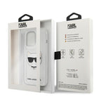 Karl Lagerfeld Choupette Head dėklas iPhone 13 Pro Max – skaidrus