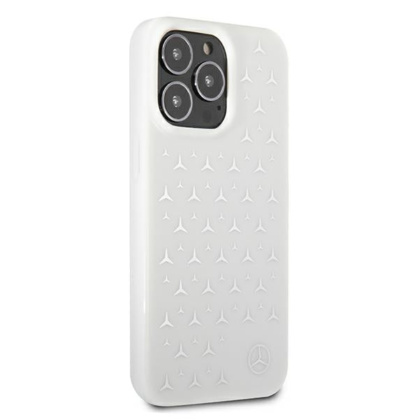 Mercedes-Benz Stars Pattern dėklas iPhone 13 Pro – baltas