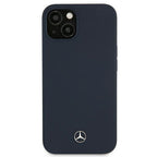 Mercedes silikoninis dėklas iPhone 13 mini – tamsiai mėlynas