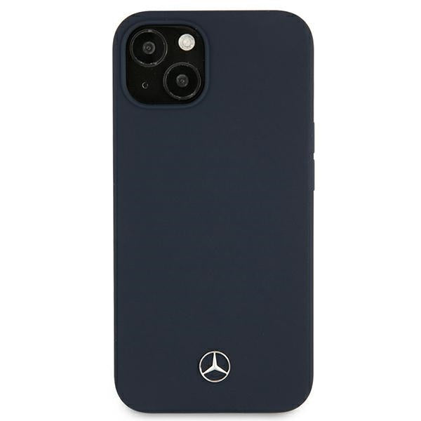 Mercedes silikoninis dėklas iPhone 13 mini – tamsiai mėlynas