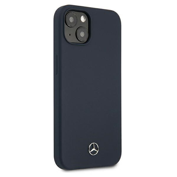 Mercedes silikoninis dėklas iPhone 13 mini – tamsiai mėlynas