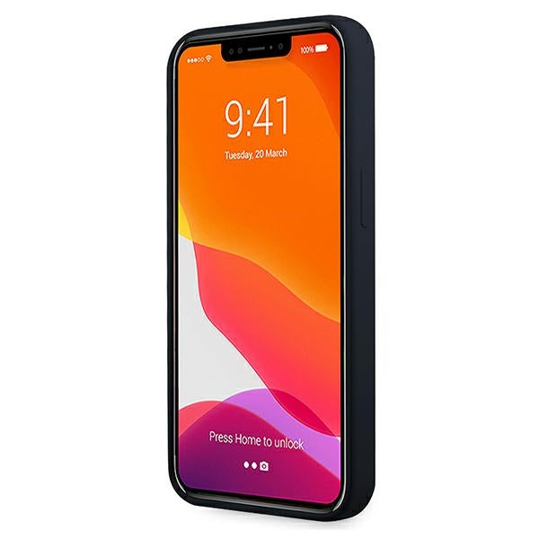 Mercedes silikoninis dėklas iPhone 13 mini – tamsiai mėlynas