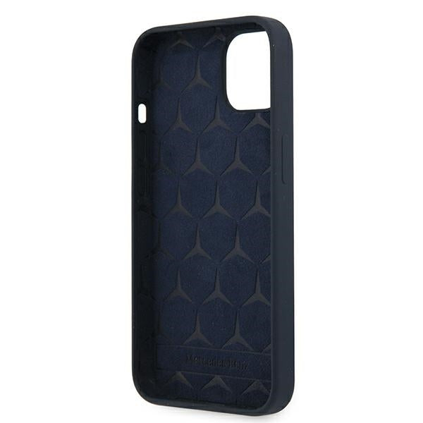 Mercedes silikoninis dėklas iPhone 13 mini – tamsiai mėlynas