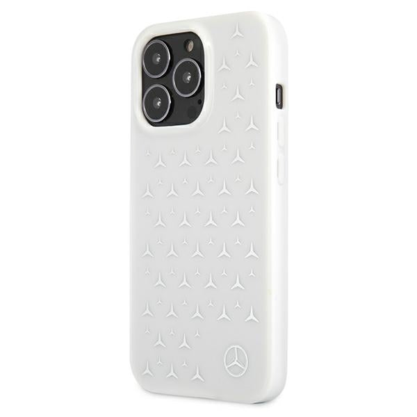 Mercedes-Benz Stars Pattern dėklas iPhone 13 Pro Max – baltas